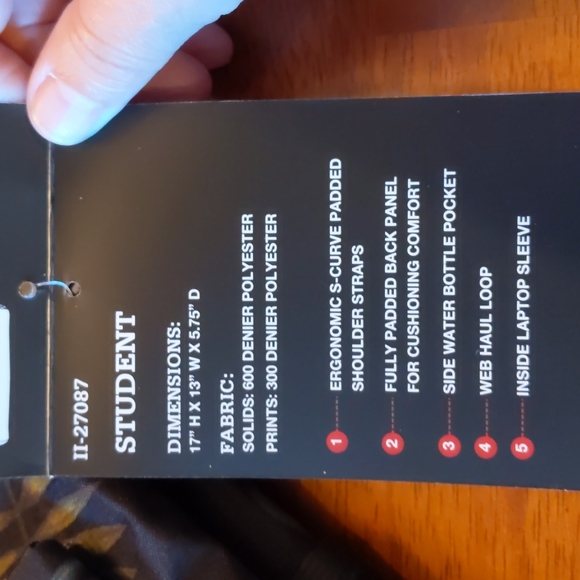 Dickies Student Backpack NEW - Picture 7 of 7